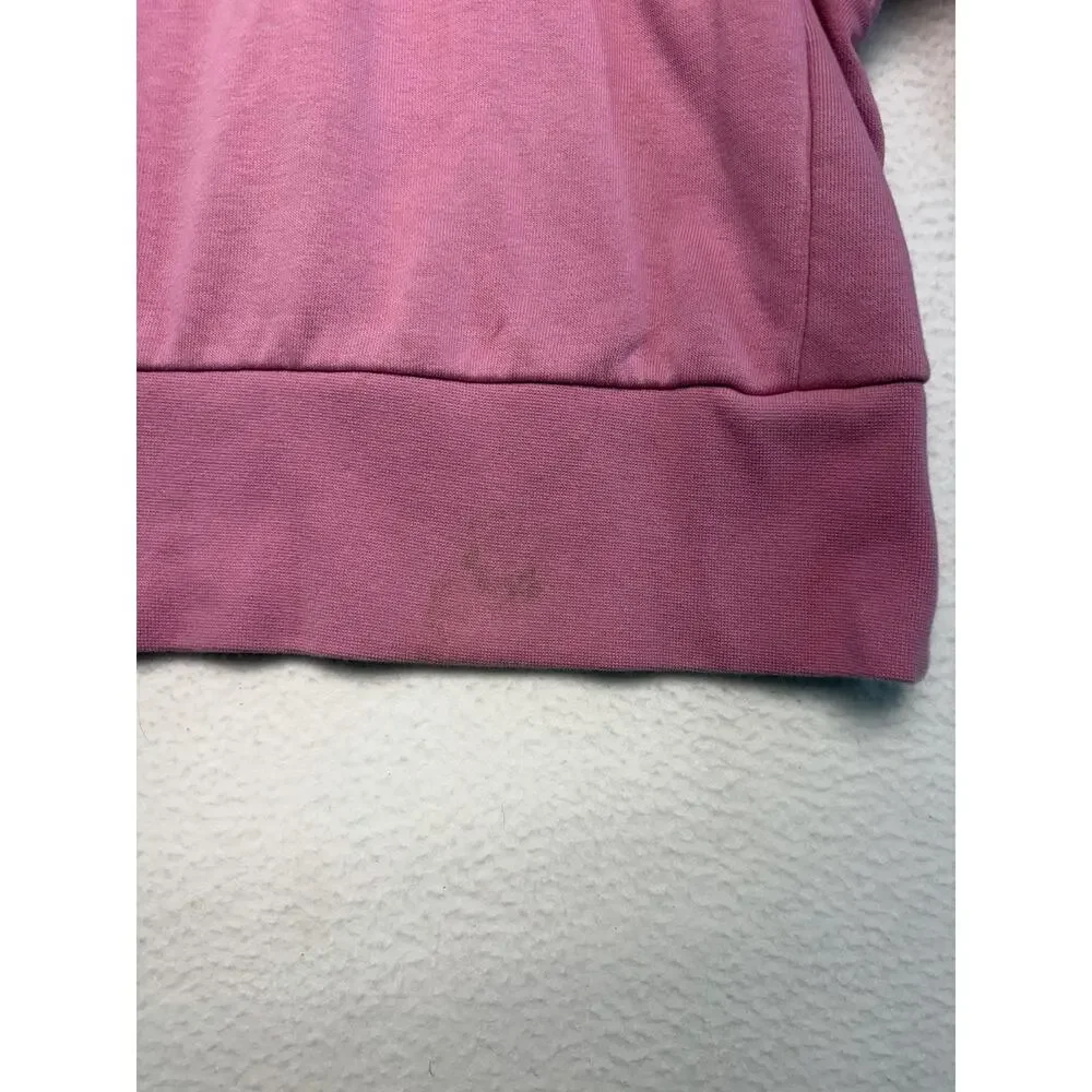 Nike Sportswear Pink Crew Neck Sweatshirt Graphic Print Women XL crop athletic